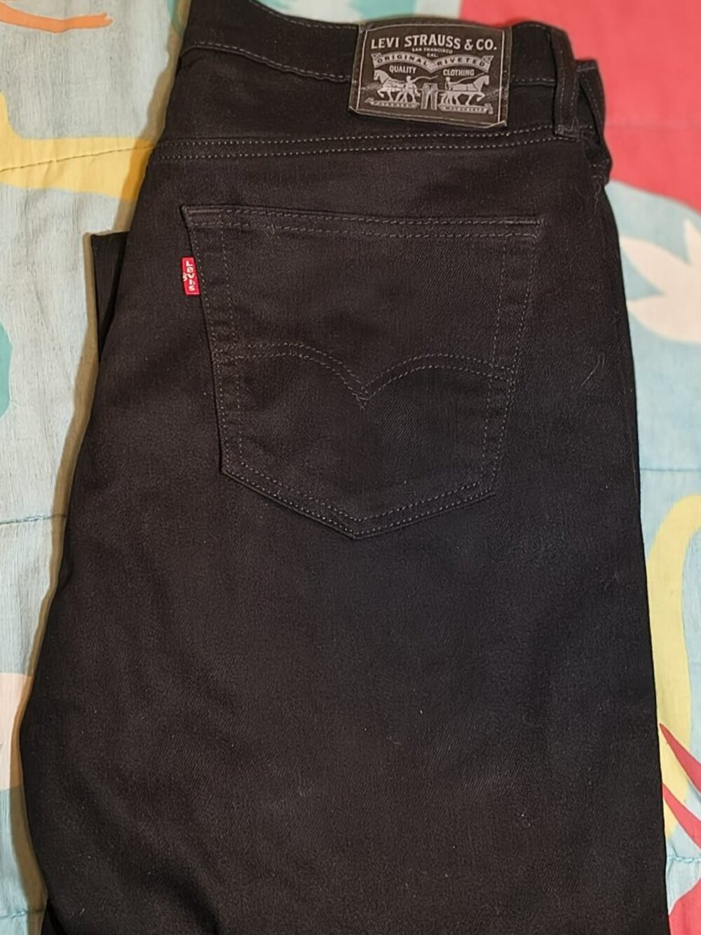 Levis 504 Jeans  Mens straight Black W34 L36